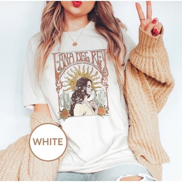 Lana Del Rey Shirt Music Tour Tee Retro Inspired Lana Del Rey - Picture 1 of 4